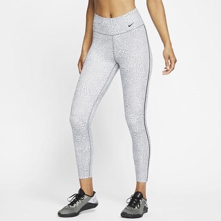 Leggings Nike One Leopard Mid-Rise Dama Gri Negrii | ICHZ-28750